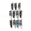 Natural & Synthetic Mixed Stone Pointed Big Pendants G-D069-01AS-1