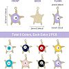 SUPERFINDINGS 16Pcs 8 Colors Alloy Enamel Pendants ENAM-FH0001-13LG-2