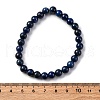 Natural Lapis Lazuli Beaded Stretch Bracelets X-BJEW-F202-04-5