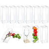 Transparent PET Tea Storage Boxes CON-WH0106-08H-1