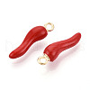 Alloy Enamel Pendants ENAM-N062-02G-2