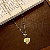Sunflower Zinc Alloy Resin Pendant Necklaces FS-WGB950E-01-4