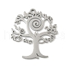 304 Stainless Steel Pendants STAS-V016-09P-1