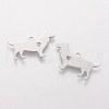 201 Stainless Steel Puppy Pendants STAS-Q201-T442-2