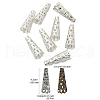 100Pcs 4 Colors Iron Filigree Bead Cones IFIN-YW0003-17-2