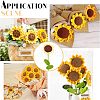 Cotton Knitting Artificial Flower AJEW-WH0013-50-6
