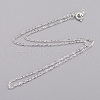 Brass Cable Chain Necklaces SW028-01S-NF-2