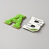 Towel Embroidery Style Cloth Iron on/Sew on Patches PATC-WH0009-34B-2