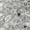 50Pcs 10 Styles Tibetan Style Alloy Pendants TIBEP-CJ0003-42-6