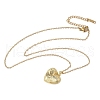 Brass Crystal Rhinestone Pendant Necklaces NJEW-P331-01A-G-2