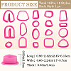 CRASPIRE 1 Set Plastic Clay Molds DIY-CP0010-78D-2