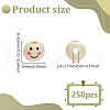 Fingerinspire 250Pcs Printed Wood Beads WOOD-FG0001-44-2
