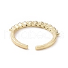 Clear Cubic Zirconia Open Cuff Ring RJEW-I094-09G-3