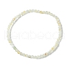 3mm Natural Yellow Quartz Faceted Round Beaded Stretch Bracelets for Women BJEW-JB10842-04-1