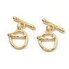 Brass Toggle Clasps KK-B129-18G-1
