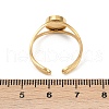 Oval 304 Stainless Steel Cuff Ring Components STAS-A191-12B-G-3