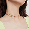 Rhombus Hollow Diamond 304 Stainless Steel Choker Necklaces FS-WGEDF7A-01-4
