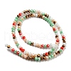 Glass Beads Strands EGLA-A034-M4mm-35-3