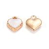 Heart Alloy Enamel Charms X-ENAM-Q033-51B-2