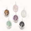 Natural & Synthetic Mixed Stone Pendants G-I205-A-S-1