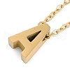 Ion Plating(IP) 304 Stainless Steel Pendant Necklaces NJEW-R050-01G-01-5
