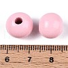 Spray Painted Round Natural Schima Wood Beads WOOD-A018-12mm-05-3