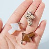 3Pcs 3 Style Natural & Synthetic Gemstone Pendants G-SZ0001-51-3