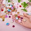  54Pcs 9 Styles Opaque Resin Beads RESI-TA0003-10-6