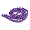 Painted Glass Bead Strands X-DGLA-S071-8mm-52-3