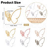 CHGCRAFT 120Pcs 6 Colors Tibetan Style Alloy Pendants FIND-CA0009-24-2