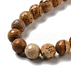 Natural Picture Jasper Beads Strands G-E571-39-4