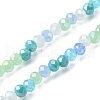Electroplate Glass Beads Strands EGLA-yw0002-C06-3