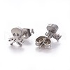 304 Stainless Steel Stud Earrings X-EJEW-F227-16P-2