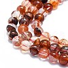 Natural Red Hematoid Quartz/Ferruginous Quartz Beads Strands G-K245-A01-02-3