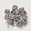 Tibetan Style Column European Beads TIBEB-7952-AS-NR-1