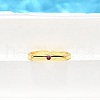 Brass Micro Pave Cubic Zirconia Cuff Rings for Women RJEW-H247-16G-01-3