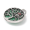 Natural Green Aventurine Tree of Life with Owl Pendants G-L524-15AS-04-2