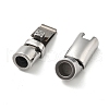 304 Stainless Steel Bayonet Clasps STAS-V008-31P-2