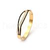Fashionable Stainless Steel Pave Rhinestone Hinged Bangles for Women LR5423-2-1