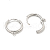 Brass Hoop Earrings EJEW-L211-012D-P-3