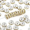 Brass Grade A Rhinestone Spacer Beads RB-A014-Z8mm-13S-1