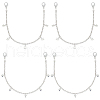 Gorgecraft 4Pcs 2 Style Alloy Rhinestone Shoe Chains DIY-GF0007-31-1