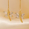 Elegant 3D Dragonfly Ear Thread ZC2846-4