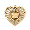 304 Stainless Steel Pendants STAS-S175-43F-G-1