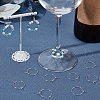 Beebeecraft 100Pcs 316 Surgical Stainless Steel Wine Glass Charms Rings STAS-BBC0005-97A-4