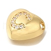 Rack Plating Brass Micro Pave Cubic Zirconia Pendants KK-I722-04G-C-2