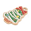 Christmas Theme Alloy Enamel Pendants ENAM-I060-01C-2