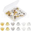 Multi-Petal Brass Bead Caps KK-CA0001-01-1