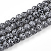 Transparent Baking Painted Glass Beads Strands DGLA-N009-8mm-10-1