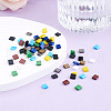 Craftdady 500Pcs 10 Colors 2-Hole Glass Seed Beads SEED-CD0001-02A-4